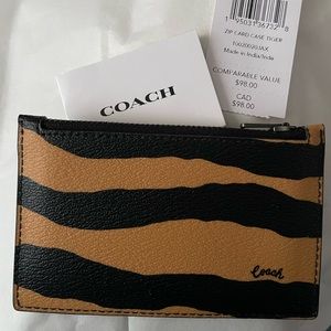 Coach Zip Top Card Case